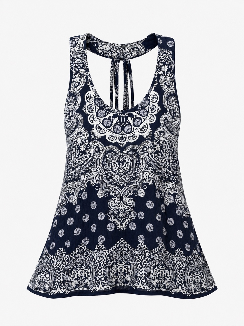 Lucy & Laurel NWT navy blue sleeveless top, medium